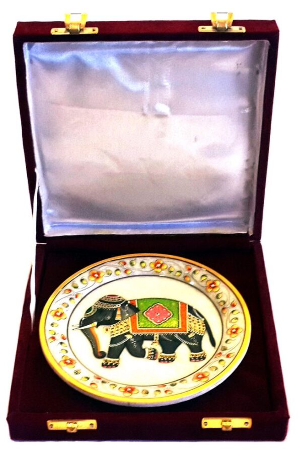 20151231_160841.jpg Marble Elephant Plate - Image 1