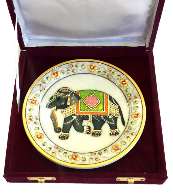 20151231_160846.jpg Marble Elephant Plate - Image 3
