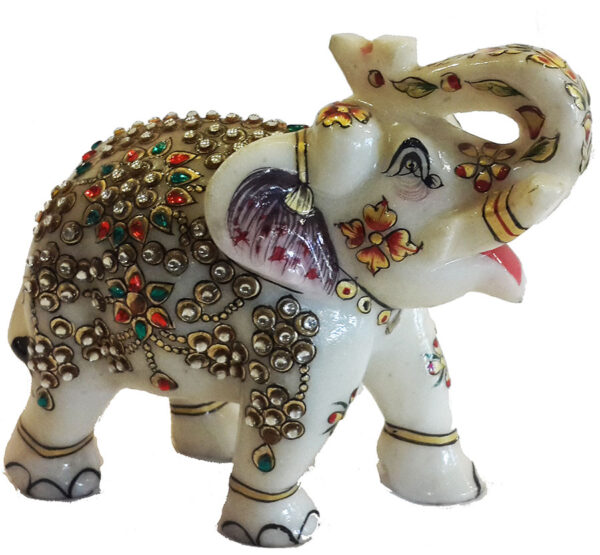 20151231_161737.jpg Marble Stone Elephant - Image 1
