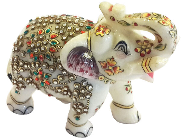 20151231_161750.jpg Marble Stone Elephant - Image 4