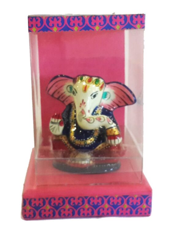 20151231_162821.jpg Lacquer Brass Papu Ganesha - Image 1