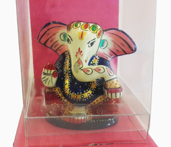 20151231_162828.jpg Lacquer Brass Papu Ganesha - Image 3
