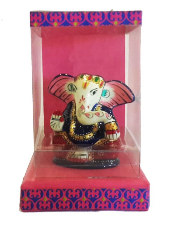 20151231_162834.jpg Lacquer Brass Papu Ganesha - Image 4