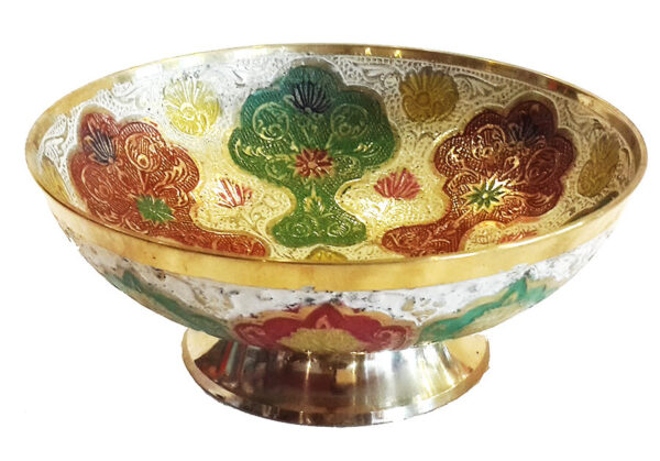 20151231_163240.jpg Brass Lacquer Plate - Image 2