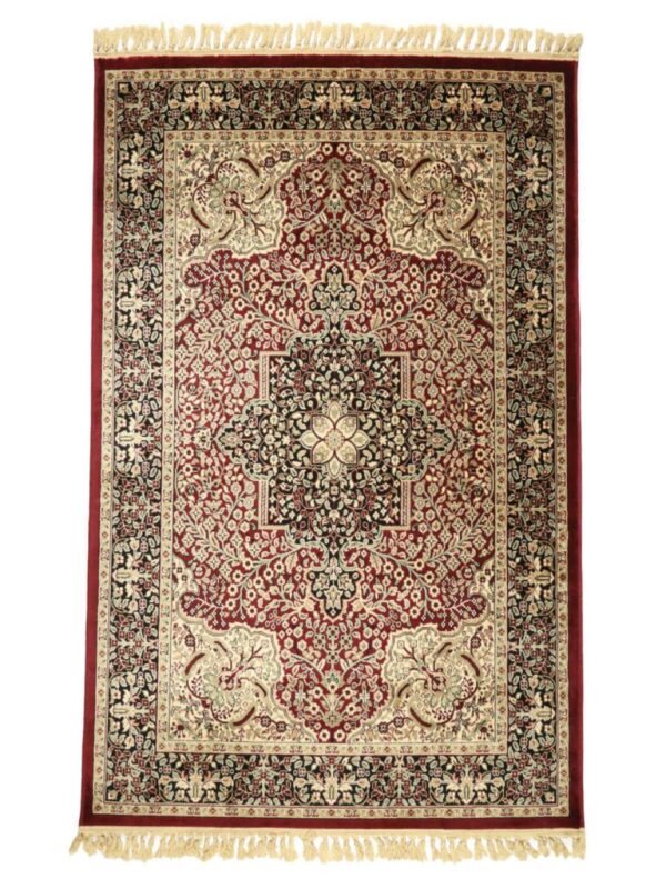 4x620mehrab.jpg Miras Mehrab Design Carpet 4x6 Feets Silk Rug - Image 4