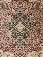 Miras Mehrab Design Carpet 4x6 Feets Silk Rug - Image 2