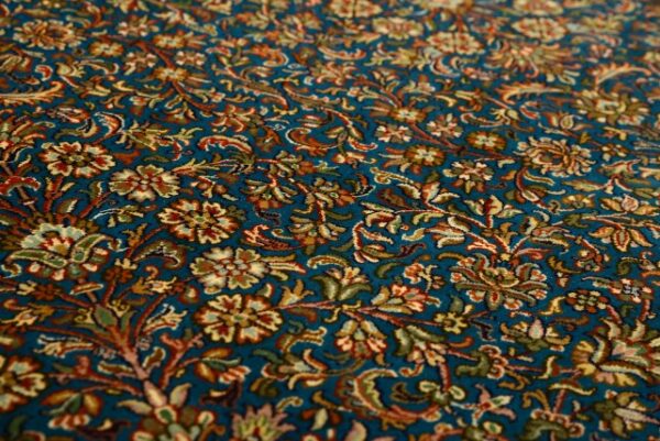 5x720Allover20silk20on20silk_6.jpg Allover Turquoise 5x7 Silk On Silk Carpet Floor Carpet - Image 7