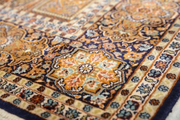 DSC_2159.jpg Kashmir Silk Carpet Doors Of Paradise 5x7 Feets - Image 6