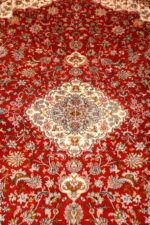 Tabriz Red Carpet Silk On Silk 6x9 Carpet - Image 5