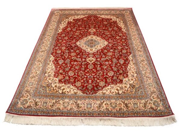 Tabriz Red Carpet Silk On Silk 6x9 Carpet - Image 6