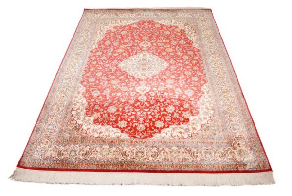 Tabriz Red Carpet Silk On Silk 6x9 Carpet - Image 7