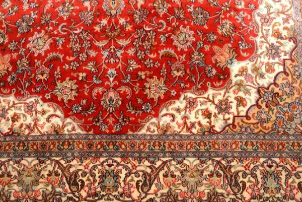 Tabriz Red Carpet Silk On Silk 6x9 Carpet - Image 8