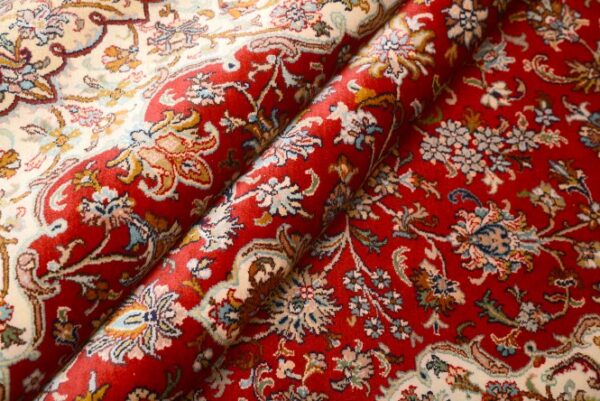 Tabriz Red Carpet Silk On Silk 6x9 Carpet - Image 11