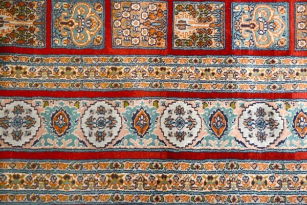 Miras Doors Of Paradise Kashmir Silk on Silk Carpet 6x9 feets - Image 6