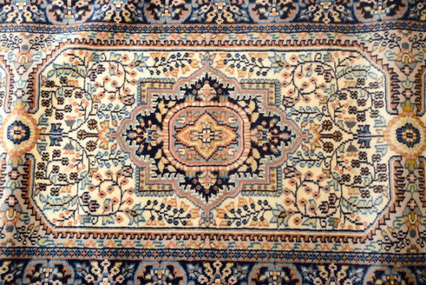 Kirman Wool Runner For Bedside - Image 5