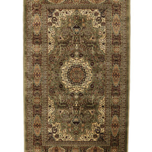 Miras Kaishan Emerald Green 3x5 Silk Rug