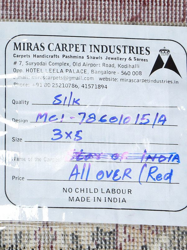 MCI-35000B8_3.jpg Floor Carpet AllOver Burgundy 3x5 Rug - Image 3