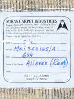 Allover Red 4x6 Silk Floor Carpet - Image 3