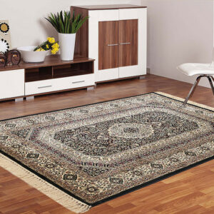 Miras Kaishan Black Carpet 4x6 Feets