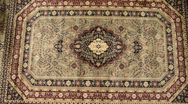Miras Kirman Silk Carpet - Image 7