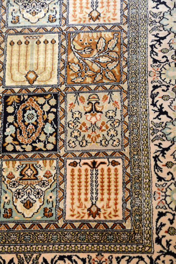 DSC_3649 SILK QUM NATURAL COLOR CARPET 4X6 FEETS - Image 7