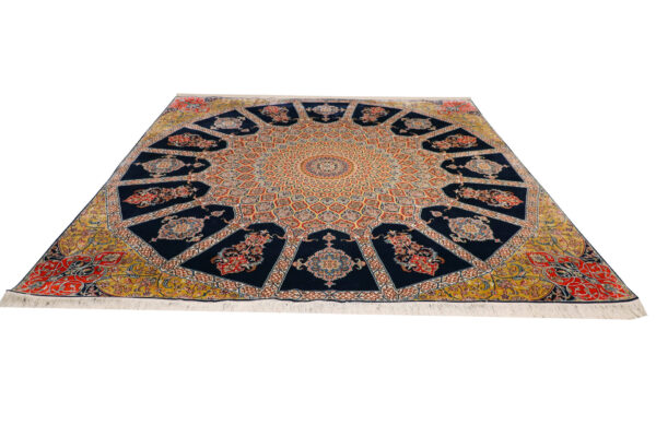 kashmiri-silk-carpet-8x8-feets-mirascrafts kashmiri-silk-carpet-8x8-feets-mirascrafts